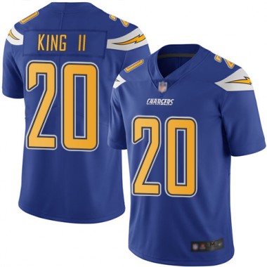 Los Angeles Chargers NFL Football Desmond King Electric Blue Jersey Men Limited 20 Rush Vapor Untouchable